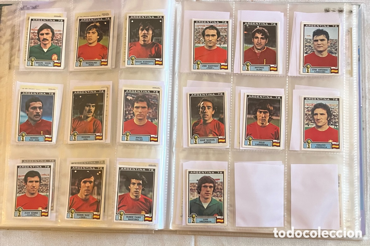 Cromos de F&uacute;tbol: Panini Mundial Argentina 1978 16 Cromos Espa&ntilde;a recuperados