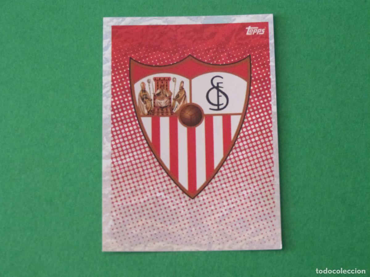 Cromos de F&uacute;tbol: CROMO FUTBOL ESCUDO SEVILLA F.C. SIN PEGAR N&ordm; 1 CHAMPIONS LEAGUE 2020-2021/20-21 TOPPS