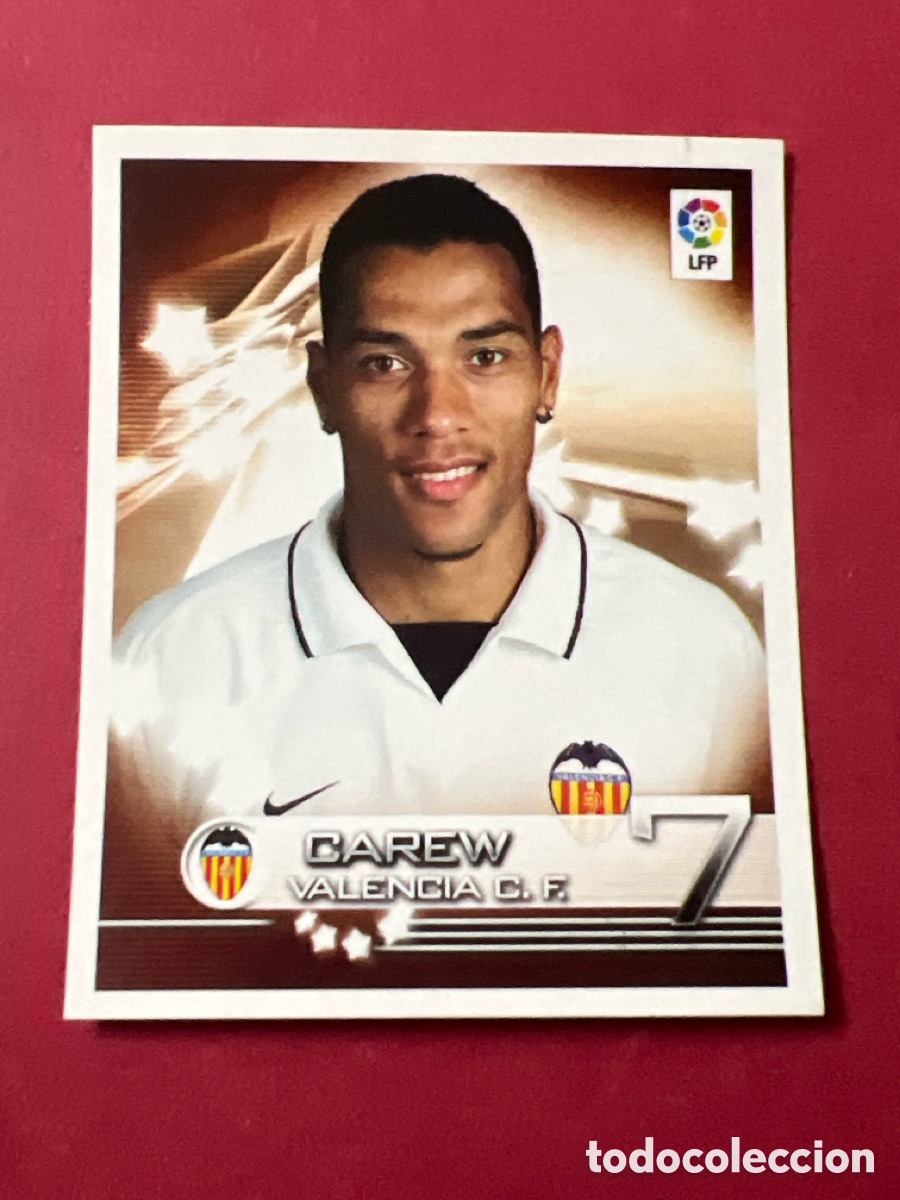 Cromos de F&uacute;tbol: C6408. CROMO FUTBOL CAREW VALENCIA C.F. SIN PEGAR N&ordm; 353 SUPERLIGA PANINI 2002-2003/02-03