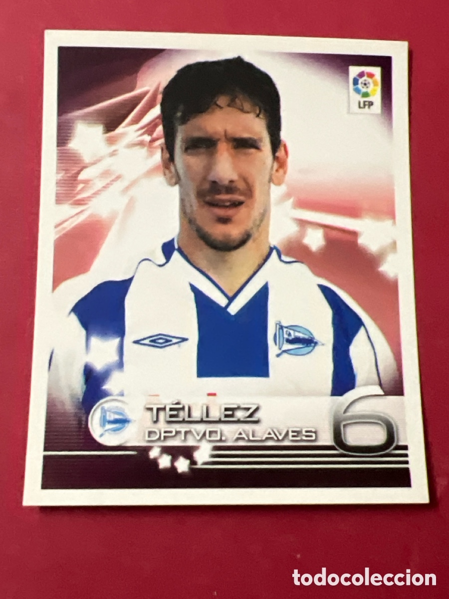 Cromos de Futebol: C6417. PANINI SUPERLIGA DE ESTRELLAS 2002 2003 LIGA 02 03 CROMO NUNCA PEGADO ALAVES N&ordm; 51 TELLEZ