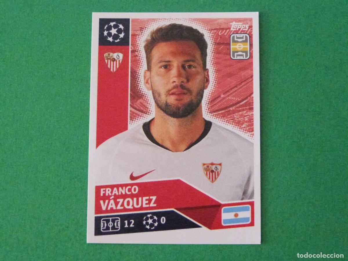 Cromos de Futebol: CROMO FUTBOL FRANCO VAZQUEZ SEVILLA F.C. SIN PEGAR N&ordm; 13 CHAMPIONS LEAGUE 2020-2021/20-21 TOPPS