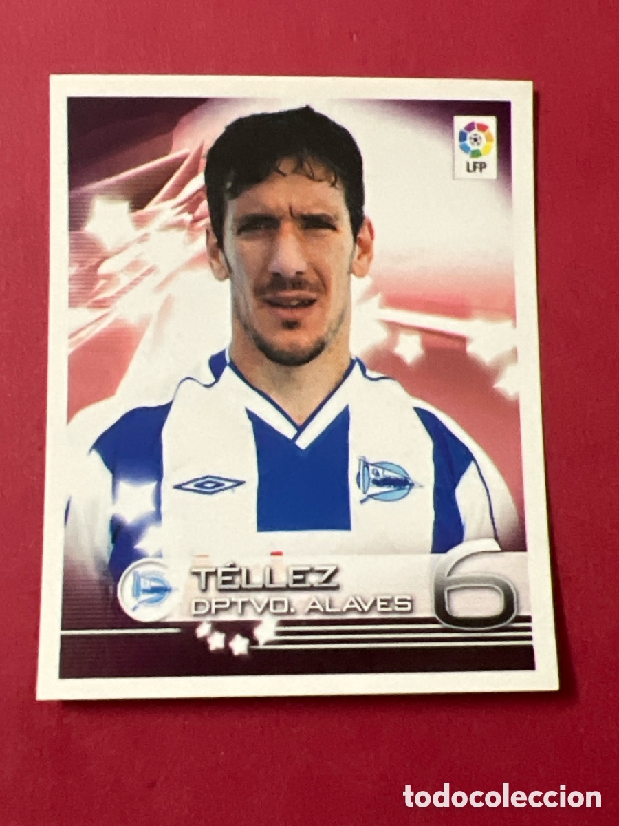 Cromos de Futebol: C6418. PANINI SUPERLIGA DE ESTRELLAS 2002 2003 LIGA 02 03 CROMO NUNCA PEGADO ALAVES N&ordm; 51 TELLEZ