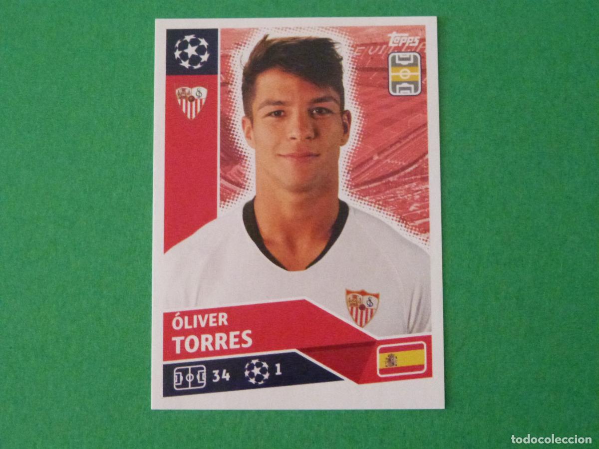 Cromos de Futebol: CROMO FUTBOL OLIVER TORRES SEVILLA F.C. SIN PEGAR N&ordm; 14 CHAMPIONS LEAGUE 2020-2021/20-21 TOPPS