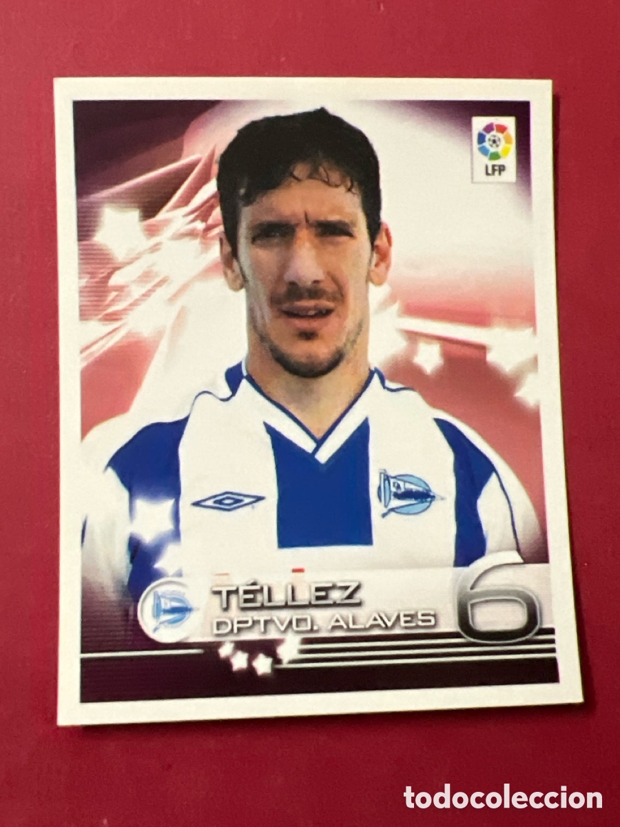 Cromos de Futebol: C6421. PANINI SUPERLIGA DE ESTRELLAS 2002 2003 LIGA 02 03 CROMO NUNCA PEGADO ALAVES N&ordm; 51 TELLEZ