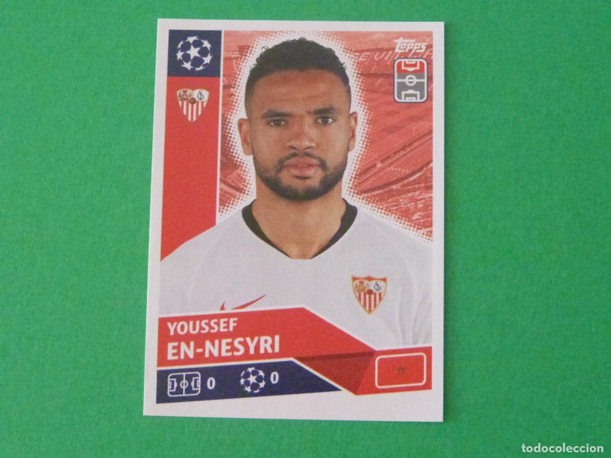 Cromos de Futebol: CROMO FUTBOL EN-NESYRI SEVILLA F.C. SIN PEGAR N&ordm; 16 CHAMPIONS LEAGUE 2020-2021/20-21 TOPPS