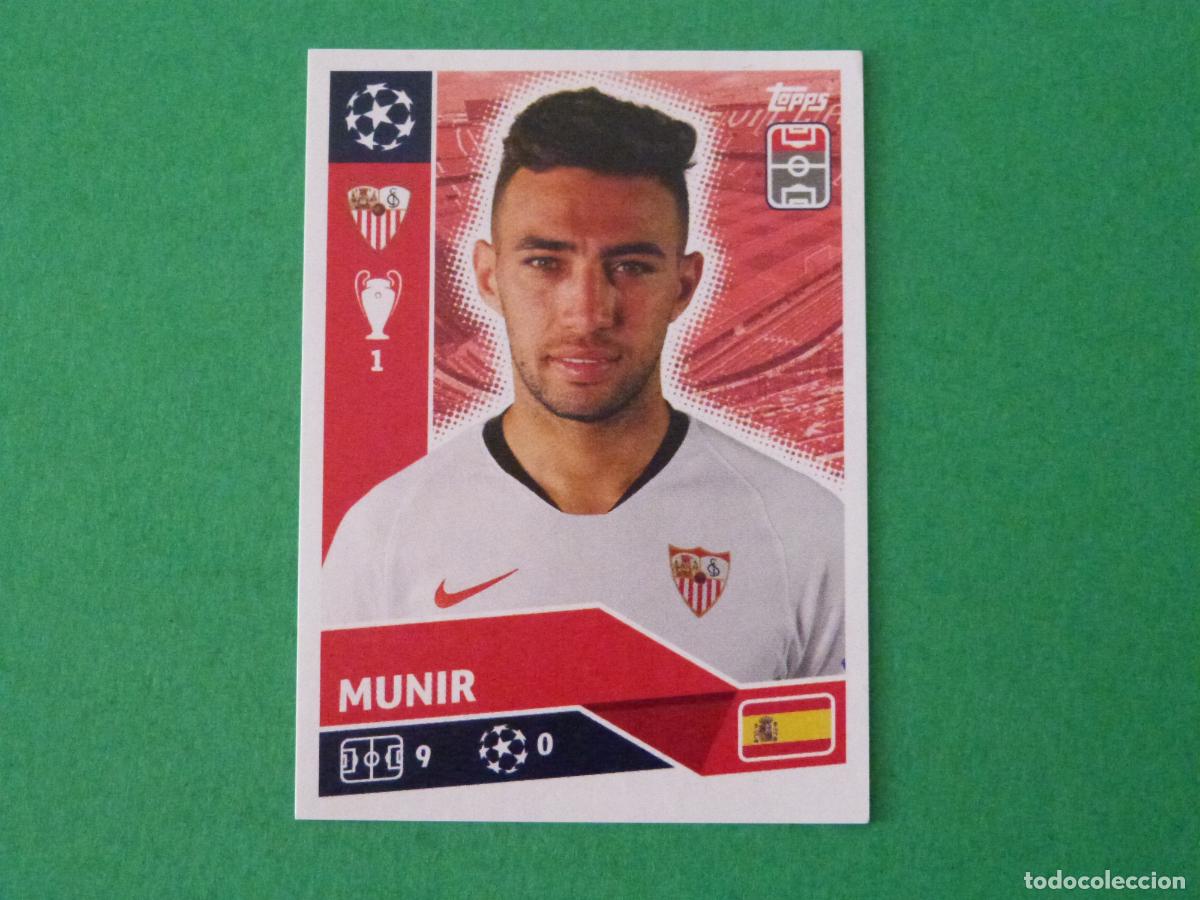 Cromos de Futebol: CROMO FUTBOL MUNIR SEVILLA F.C. SIN PEGAR N&ordm; 17 CHAMPIONS LEAGUE 2020-2021/20-21 TOPPS