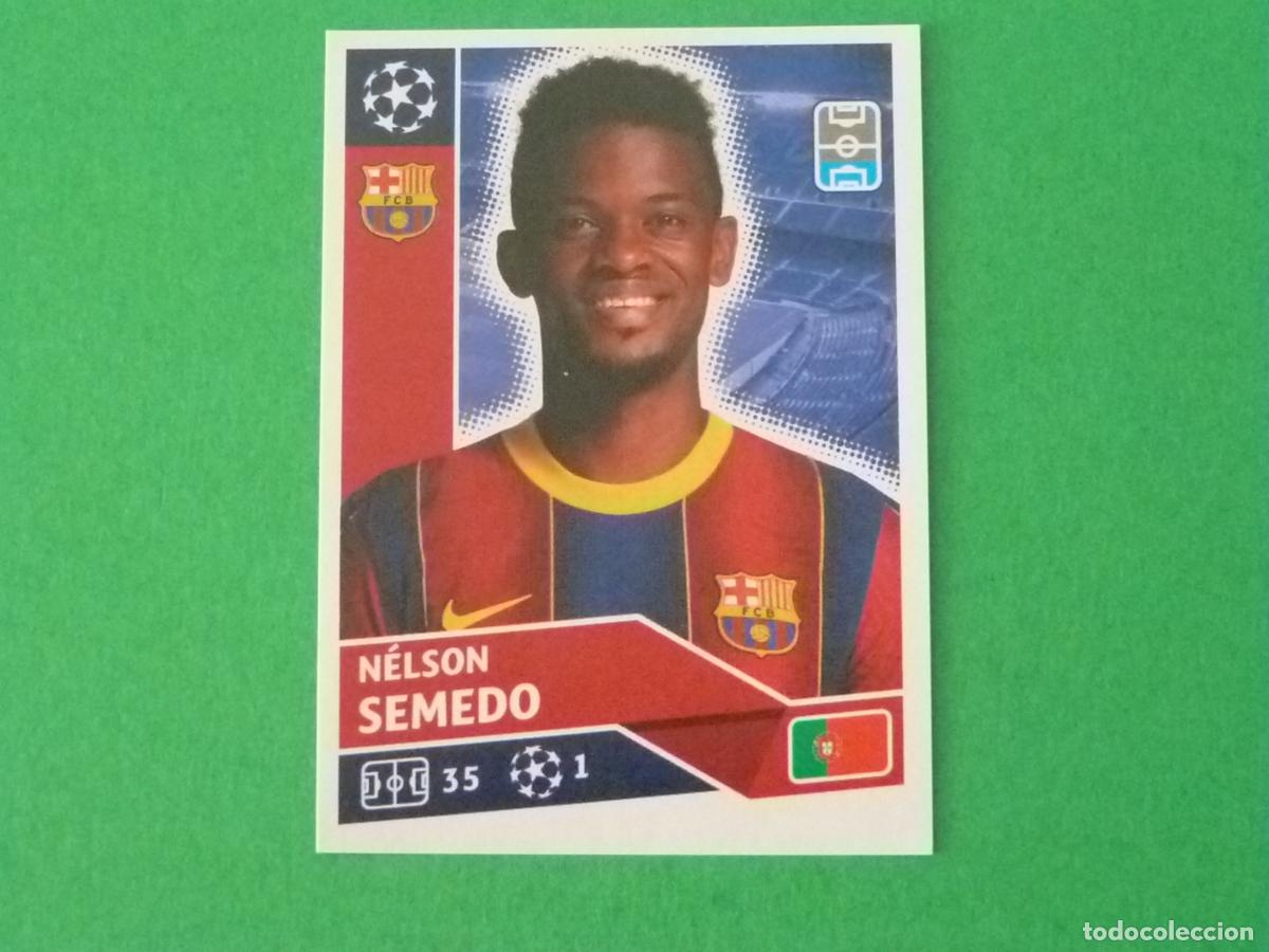 Figurine di Calcio: CROMO FUTBOL NELSON SEMEDO F.C. BARCELONA SIN PEGAR N&ordm; 8 CHAMPIONS LEAGUE 2020-2021/20-21 TOPPS