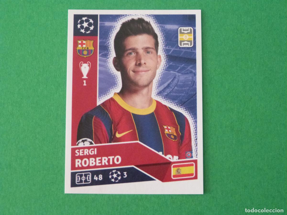 Figurine di Calcio: CROMO FUTBOL SERGI ROBERTO F.C. BARCELONA SIN PEGAR N&ordm; 11 CHAMPIONS LEAGUE 2020-2021/20-21 TOPPS