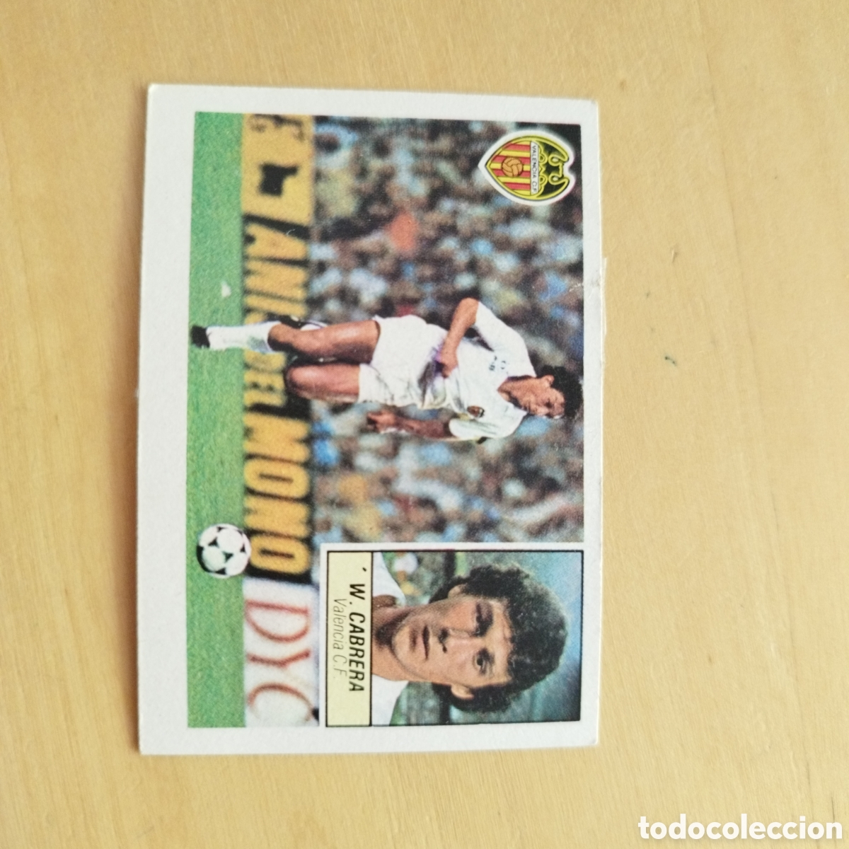 Figurine di Calcio: LIGA ESTE 1984 1985 84 85 VALENCIA CF FICHAJE 3 BIS CABRERA, EN MUY BUEN ESTADO, SE&Ntilde;AL DE DESPEGADO