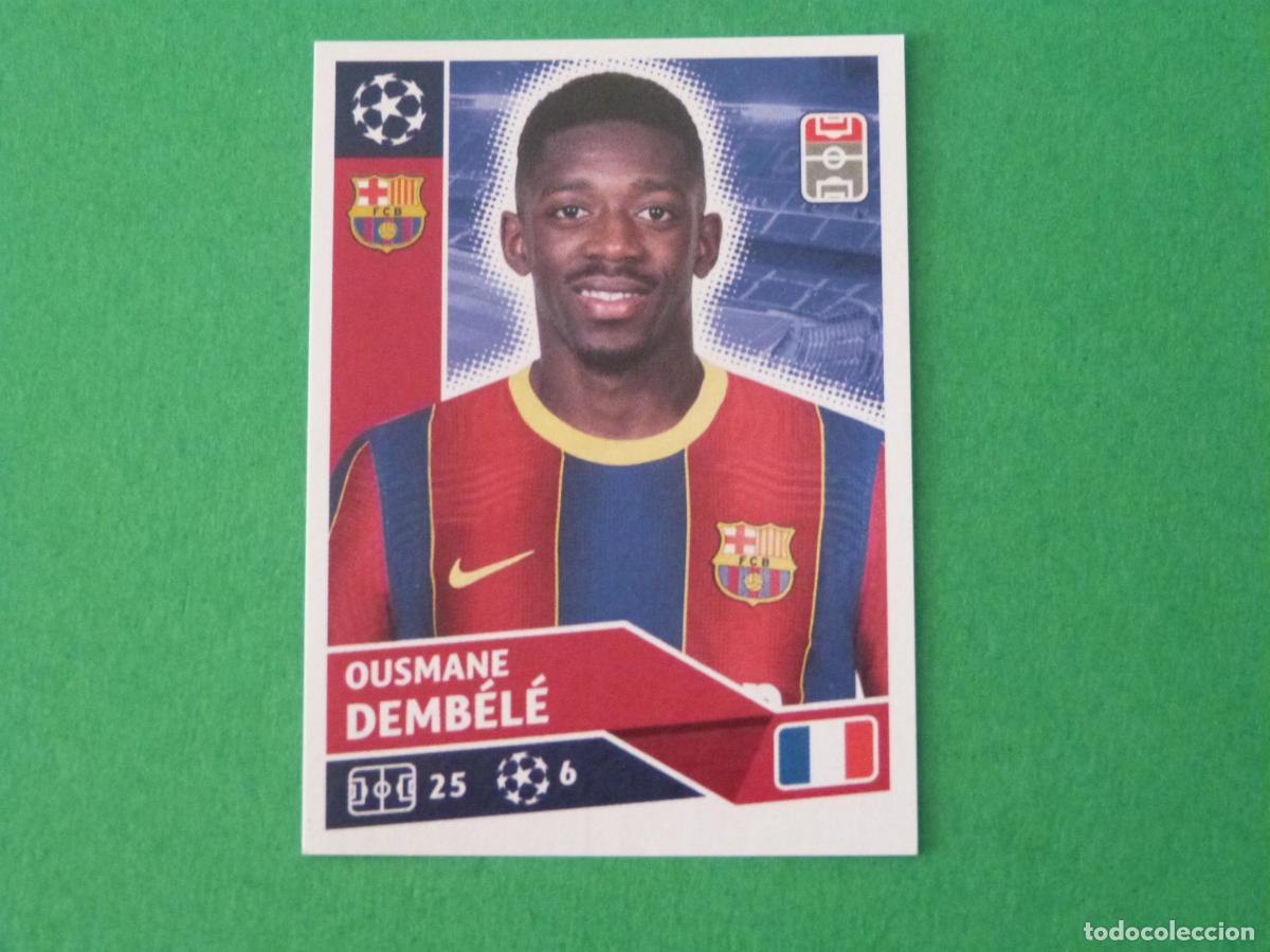 Cartes &agrave; collectionner de Football: CROMO FUTBOL DEMBELE F.C. BARCELONA SIN PEGAR N&ordm; 14 CHAMPIONS LEAGUE 2020-2021/20-21 TOPPS