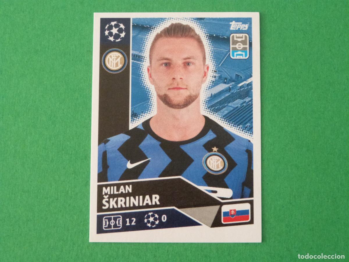 Cartes &agrave; collectionner de Football: CROMO FUTBOL SKRINIAR INTER DE MILAN SIN PEGAR N&ordm; 4 CHAMPIONS LEAGUE 2020-2021/20-21 TOPPS