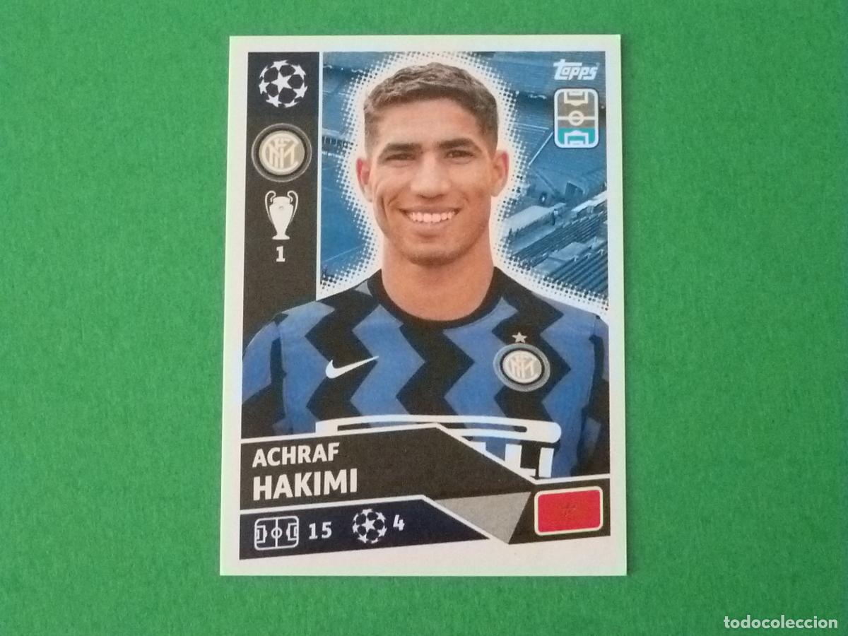Cromos de F&uacute;tbol: CROMO FUTBOL HAKIMI INTER DE MILAN SIN PEGAR N&ordm; 6 CHAMPIONS LEAGUE 2020-2021/20-21 TOPPS