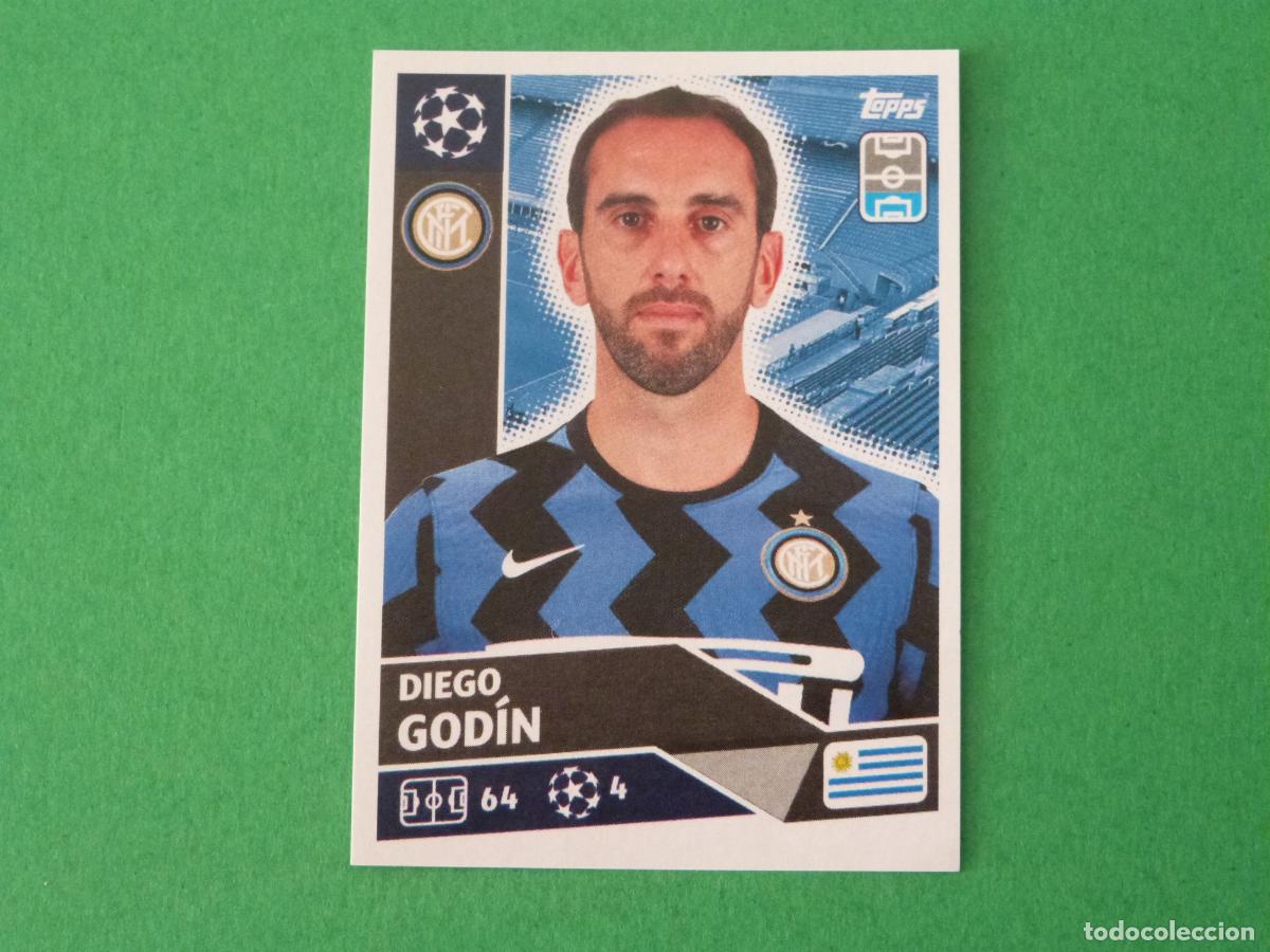 Cromos de F&uacute;tbol: CROMO FUTBOL GODIN INTER DE MILAN SIN PEGAR N&ordm; 7 CHAMPIONS LEAGUE 2020-2021/20-21 TOPPS