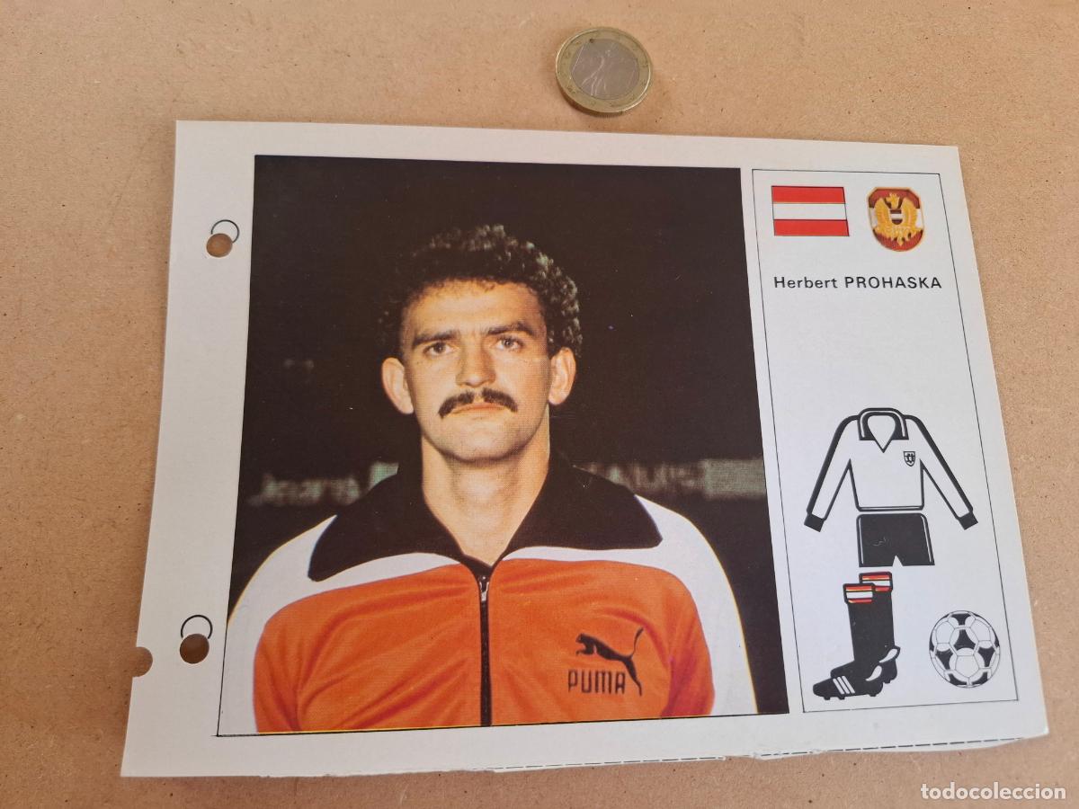 Football Stickers: ESTRELLAS DEL MUNDIAL 82 - BRUGUERA - FICHA 24 HERBERT PROHASKA - AUSTRIA / INTER MIL&Aacute;N