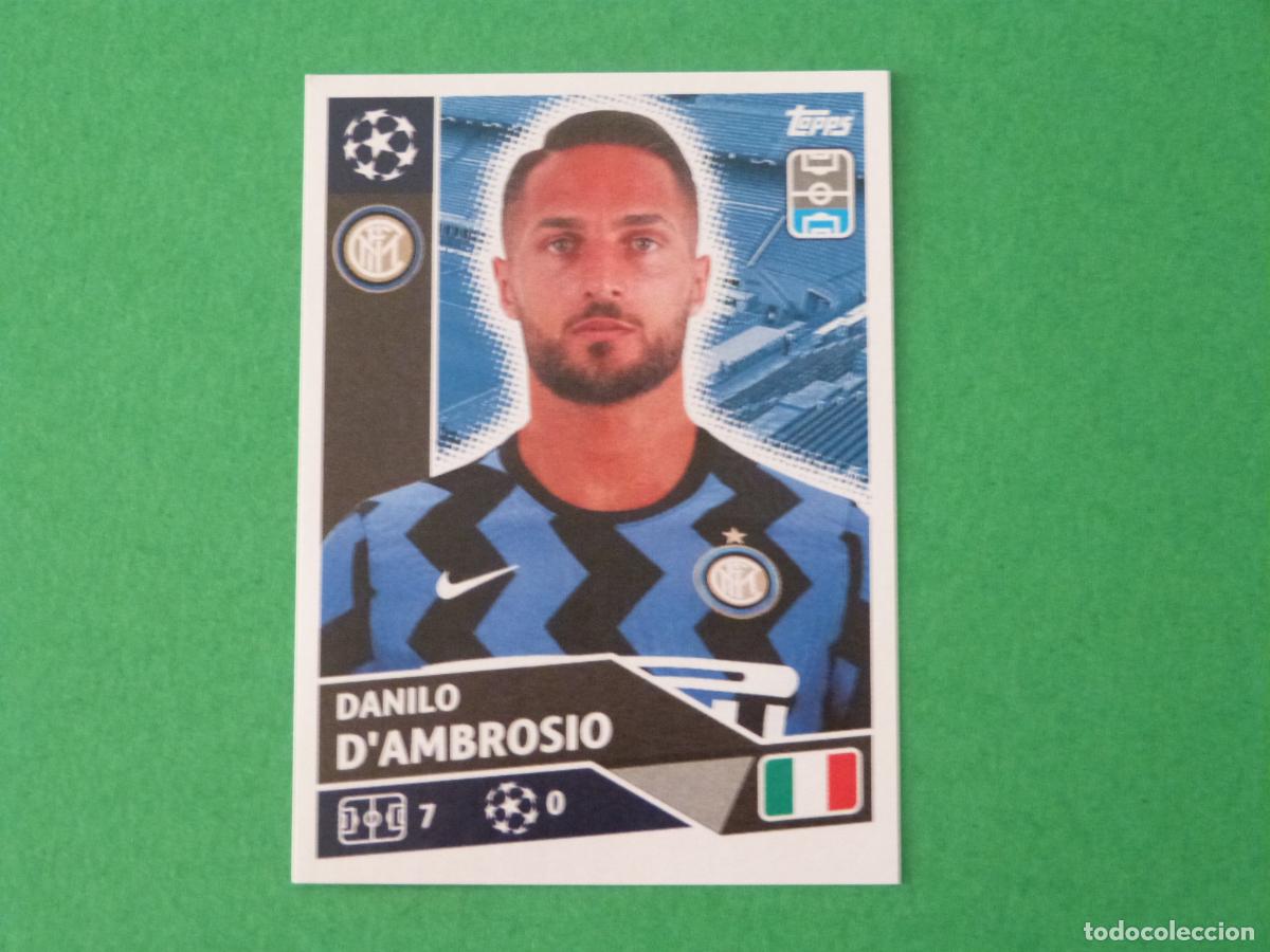 Football Stickers: CROMO FUTBOL D'AMBROSIO INTER DE MILAN SIN PEGAR N&ordm; 8 CHAMPIONS LEAGUE 2020-2021/20-21 TOPPS