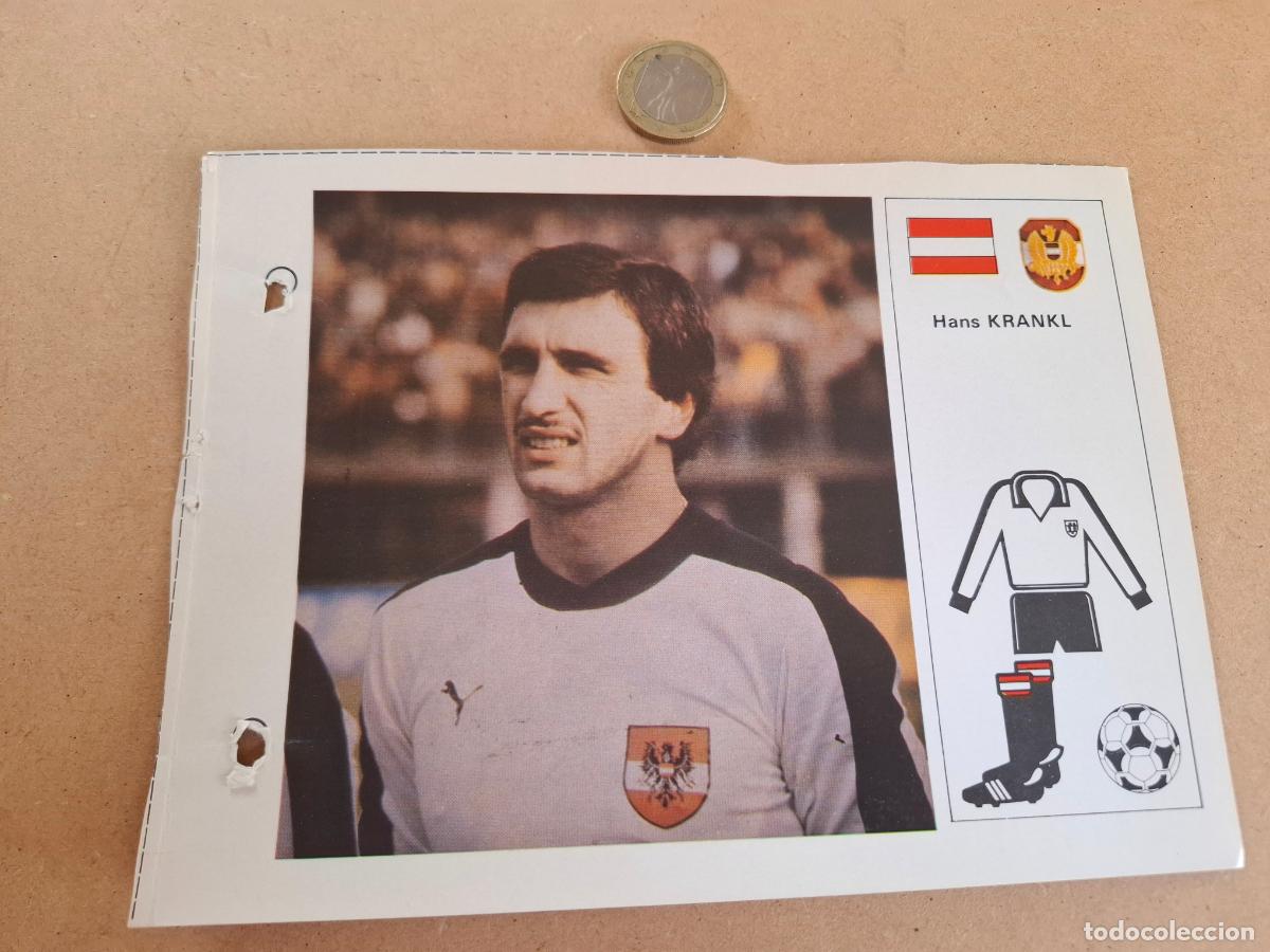 Football Stickers: ESTRELLAS DEL MUNDIAL 82 - BRUGUERA - FICHA 26 HANSI KRANKL - AUSTRIA / RAPID DE VIENA