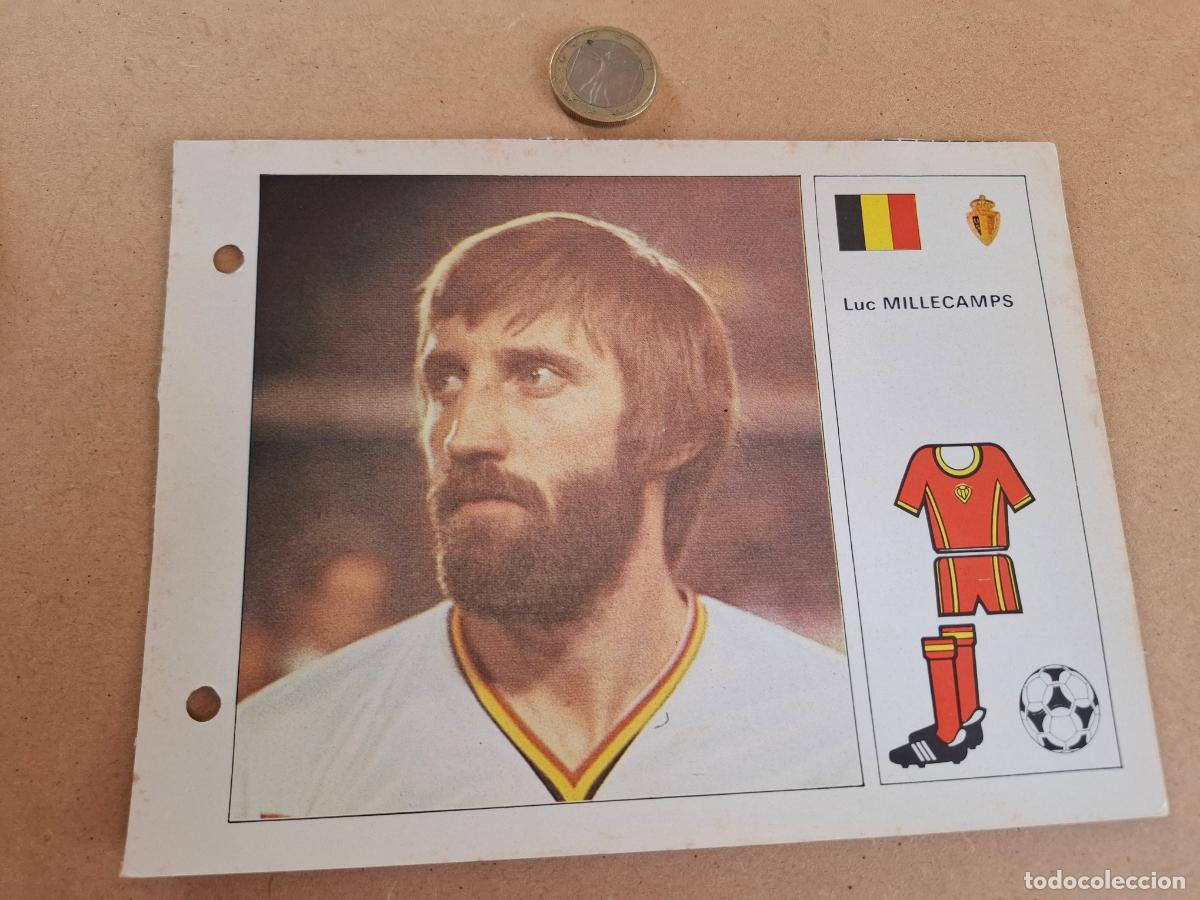 Football Stickers: ESTRELLAS DEL MUNDIAL 82 - BRUGUERA - FICHA 29 LUC MILLECAMPS - B&Eacute;LGICA / WAREGEM