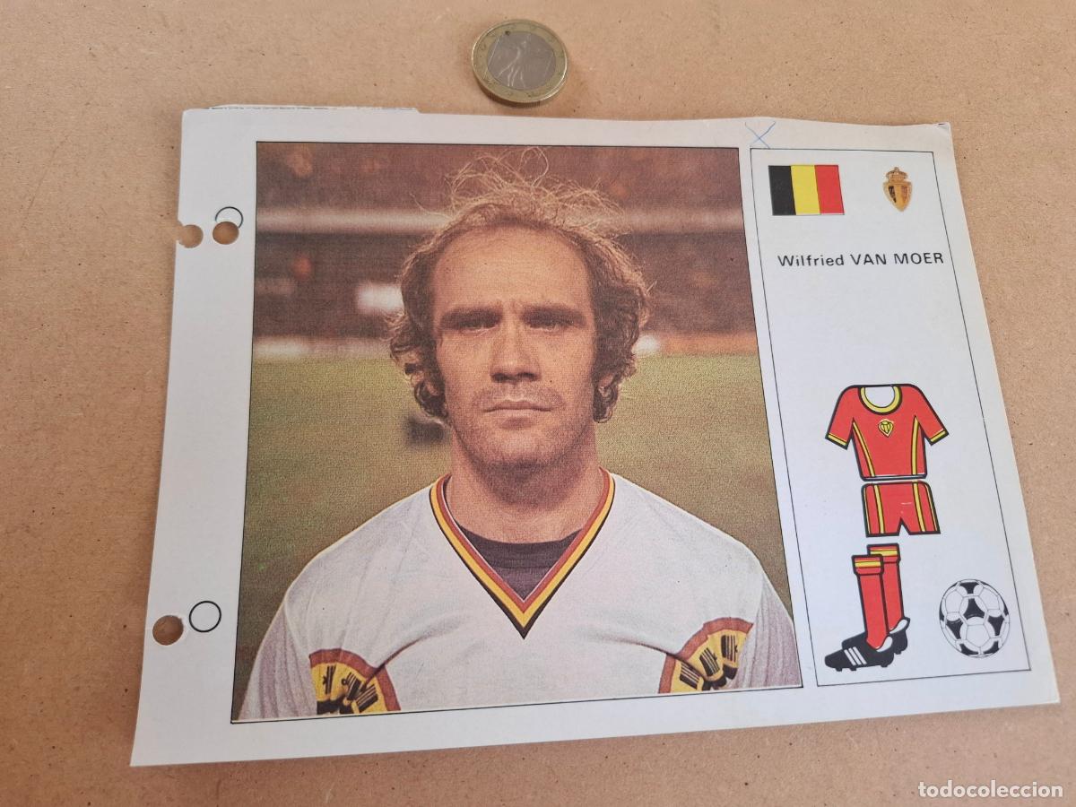 Football Stickers: ESTRELLAS DEL MUNDIAL 82 - BRUGUERA - FICHA 30 WILFRIED VAN MOER - B&Eacute;LGICA / BEVEREN