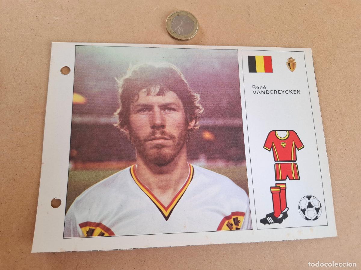 Football Stickers: ESTRELLAS DEL MUNDIAL 82 - BRUGUERA - FICHA 31 RENE VANDEREYCKEN - B&Eacute;LGICA / GENOVA