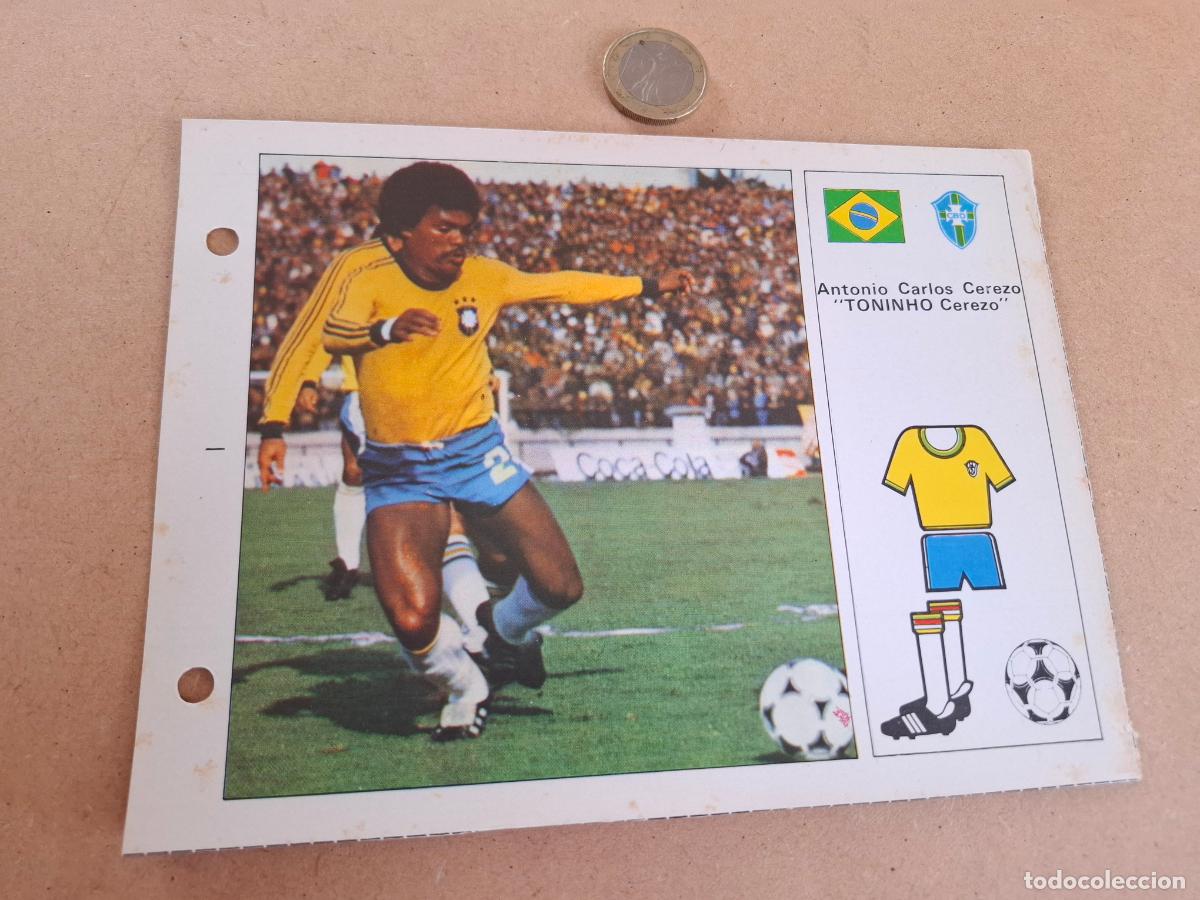 Cromos de F&uacute;tbol: ESTRELLAS DEL MUNDIAL 82 - BRUGUERA - FICHA 36 TONINHO CEREZO - BRASIL / ATL&Eacute;TICO MINEIRO
