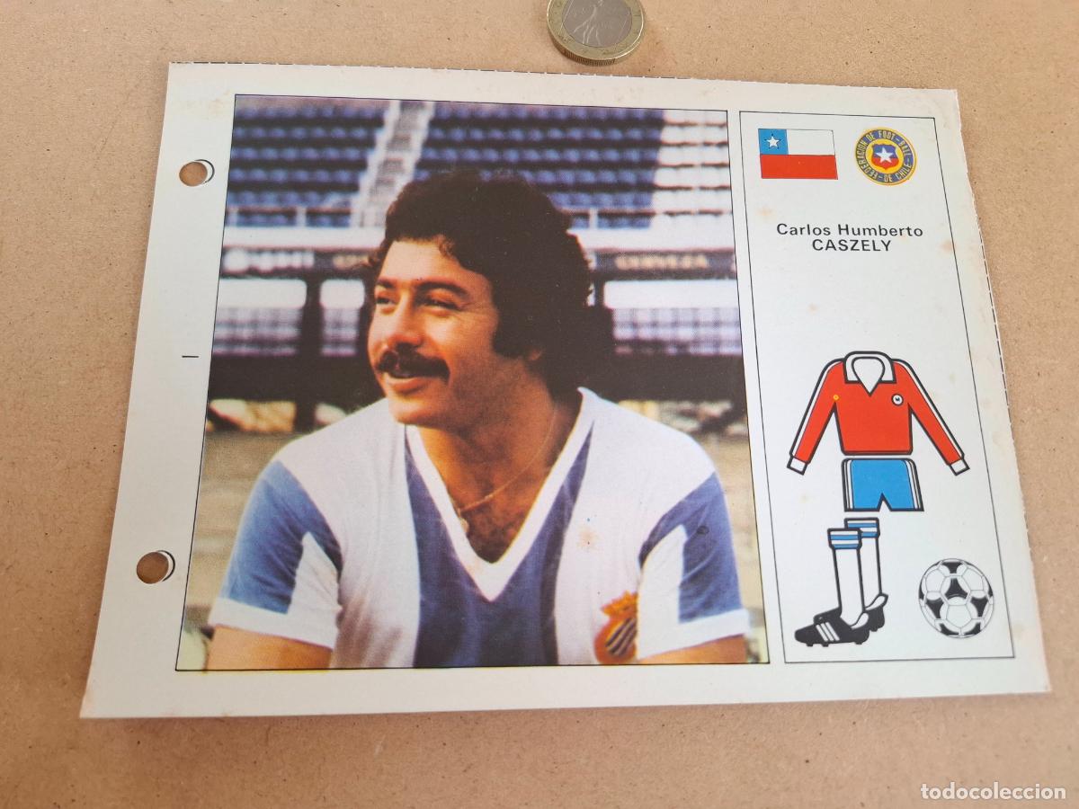 Cromos de F&uacute;tbol: ESTRELLAS DEL MUNDIAL 82 - BRUGUERA - FICHA 47 CASZELY - CHILE / CAMISETA RCD. ESPA&Ntilde;OL