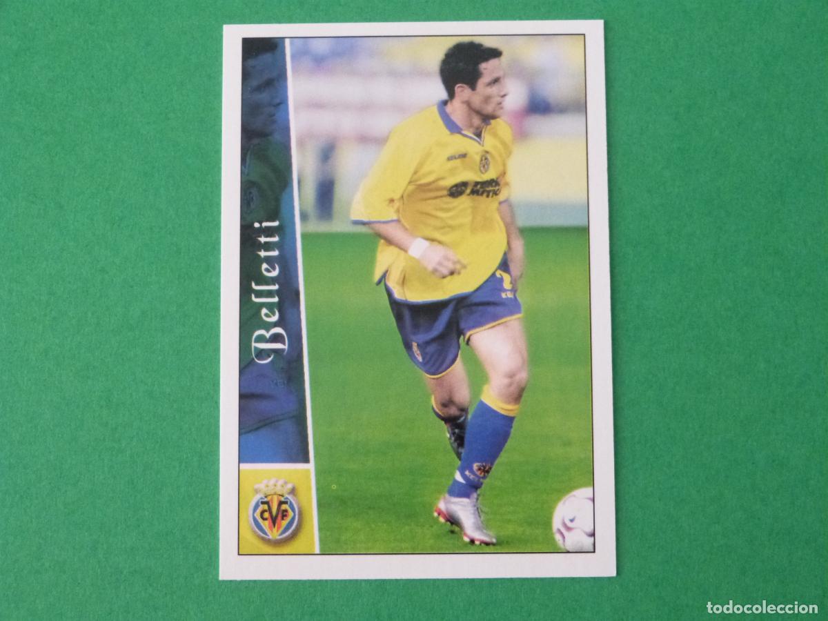 Cromos de F&uacute;tbol: TRADING CARD FUTBOL BELLETTI VILLARREAL C.F. N&ordm; 389 FICHAS LIGA MUNDICROMO 2002-2003/02-03
