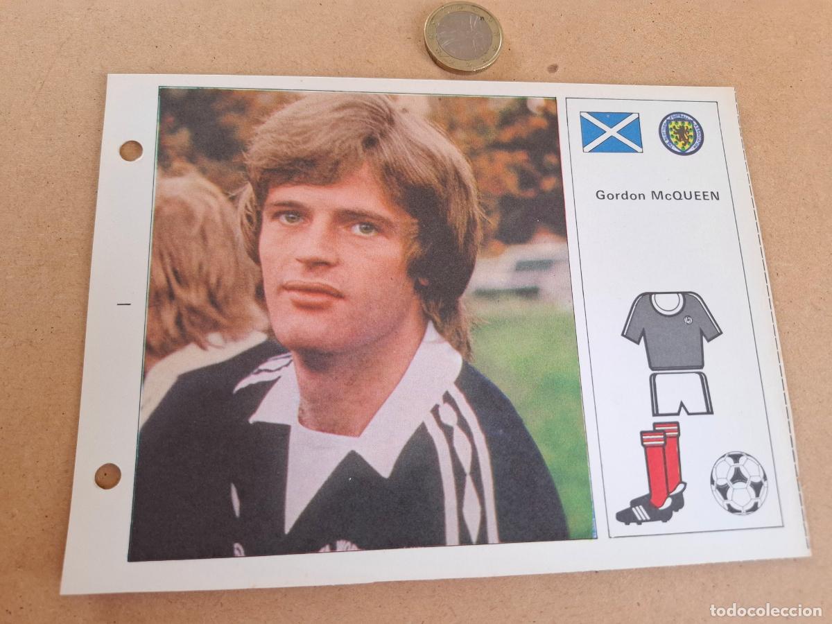 Cromos de F&uacute;tbol: ESTRELLAS DEL MUNDIAL 82 - BRUGUERA - FICHA 53 GORDON MCQUEEN - ESCOCIA / MANCHESTER UNITED