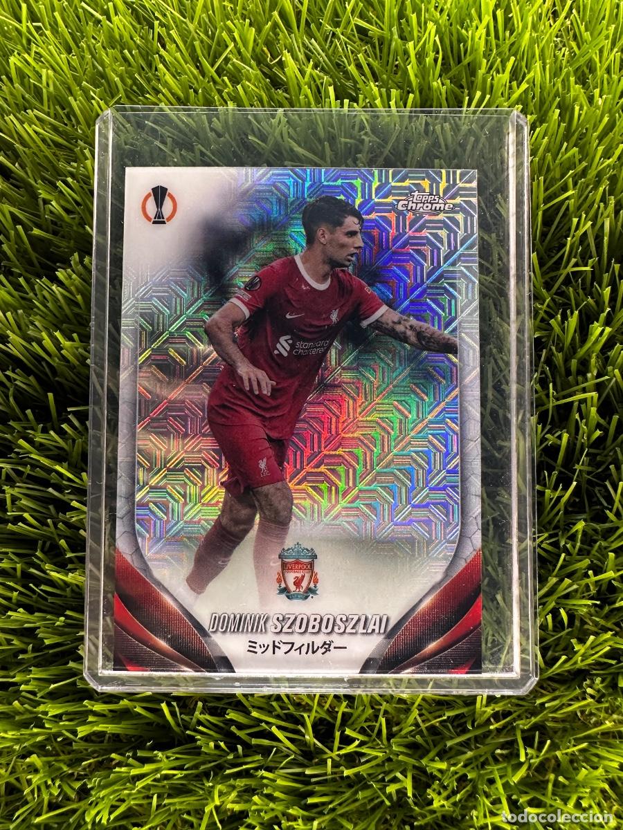 Cromos de F&uacute;tbol: N&ordm; 119 Dominik Szoboszlai Chrome Mojo Liverpool Topps UEFA Clubs Competitions Japan Edition 23 24