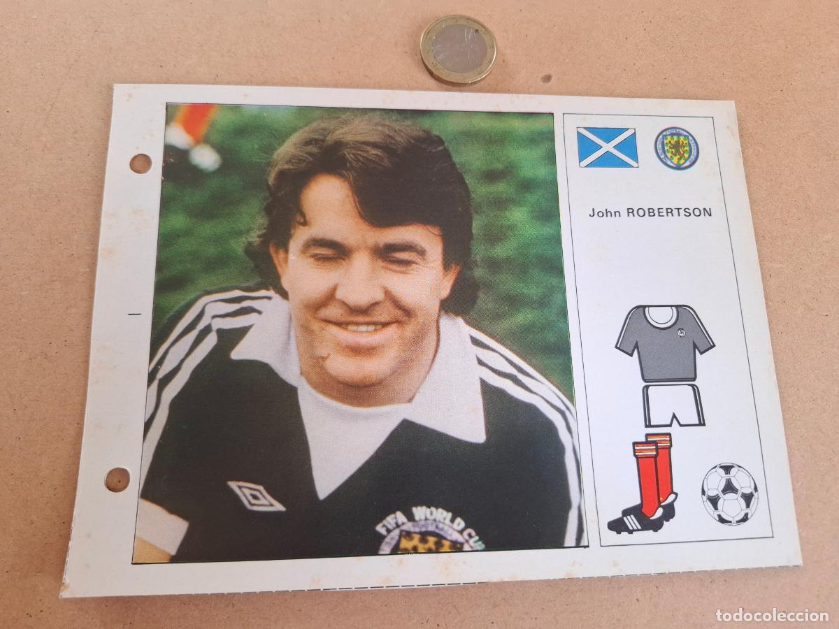 Cromos de F&uacute;tbol: ESTRELLAS DEL MUNDIAL 82 - BRUGUERA - FICHA 57 JOHN ROBERTSON - ESCOCIA / NOTTINGHAM FOREST
