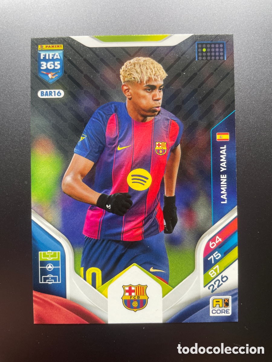 Cromos de F&uacute;tbol: Lamine Yamal BAR16 Panini Adrenalyn FIFA 365 2025-26 FC Barcelona