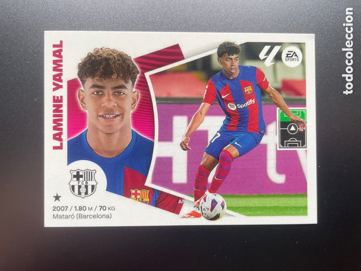 Cromos de F&uacute;tbol: Lamine Yamal 20 Liga Este 2024-25 Panini FC Barcelona