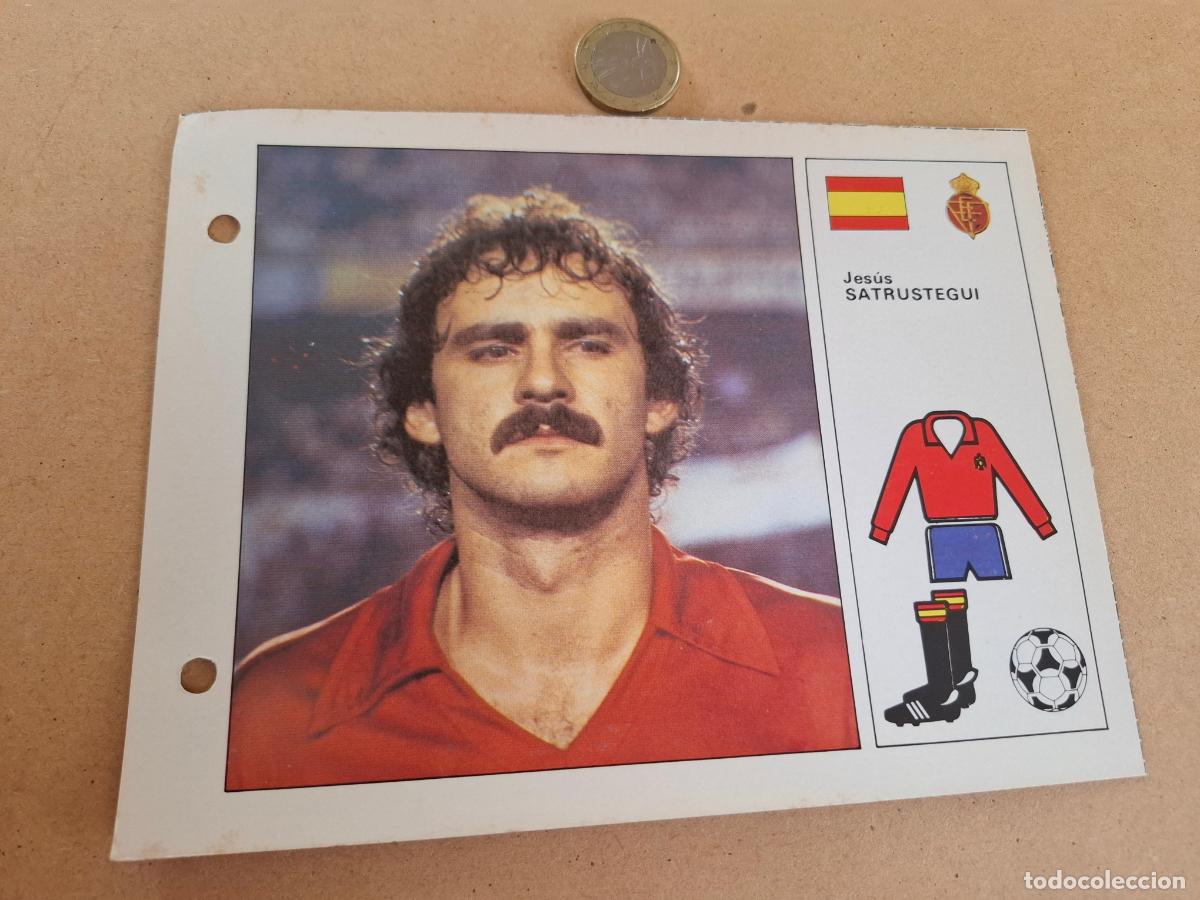 Cromos de F&uacute;tbol: ESTRELLAS DEL MUNDIAL 82 - BRUGUERA - FICHA 64 JES&Uacute;S SATRUSTEGUI - ESPA&Ntilde;A / REAL SOCIEDAD