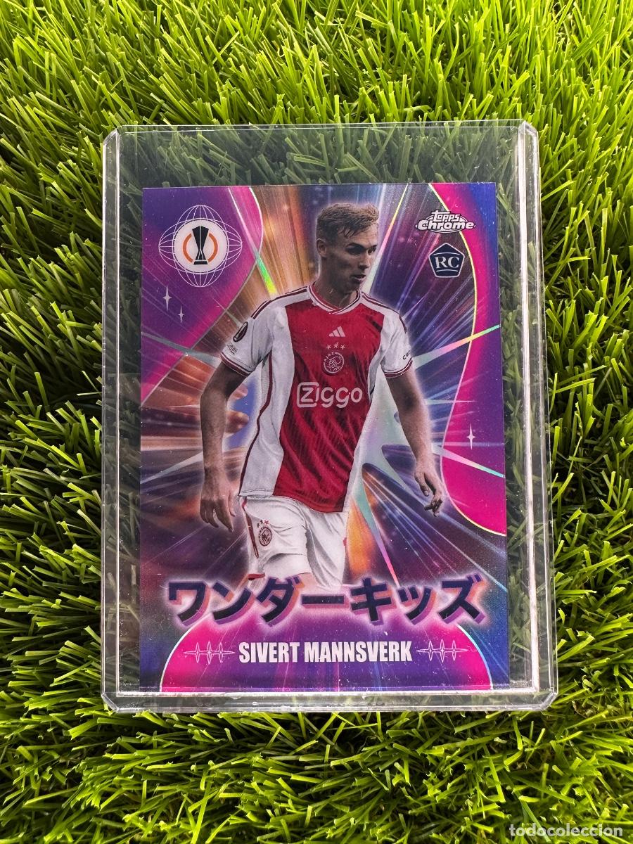 Cromos de F&uacute;tbol: N&ordm; WK-18 Sivert Mannsverk Wonderkids Ajax Topps UEFA Clubs Competitions Japan Edition 23 24
