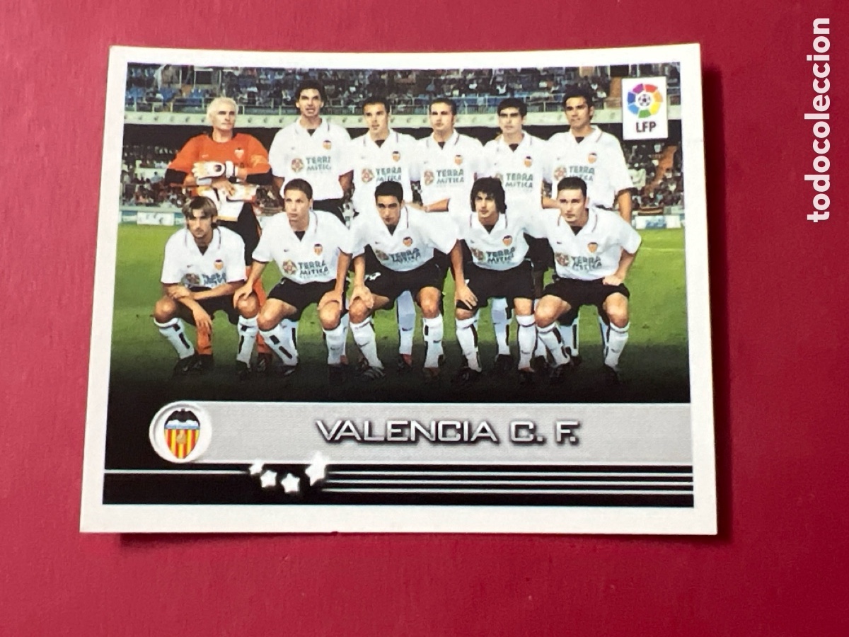 Cromos de F&uacute;tbol: C6511. 337 ALINEACION VALENCIA PANINI 2002 2003 FUTBOL SUPERLIGA 02 03 - SIN PEGAR