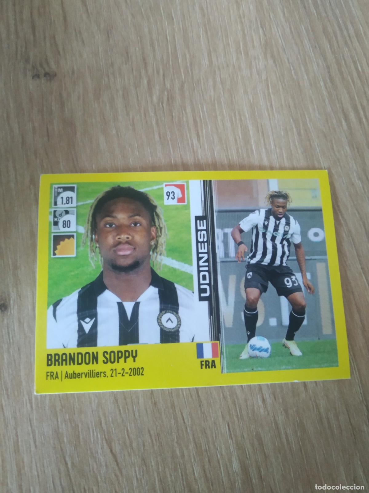 Cromos de F&uacute;tbol: 485 BRANDON SOPPY UDINESE CROMO FUTBOL PANINI LIGA ITALIA 21-22 CALCIATORI 2021-2022 SERIE A