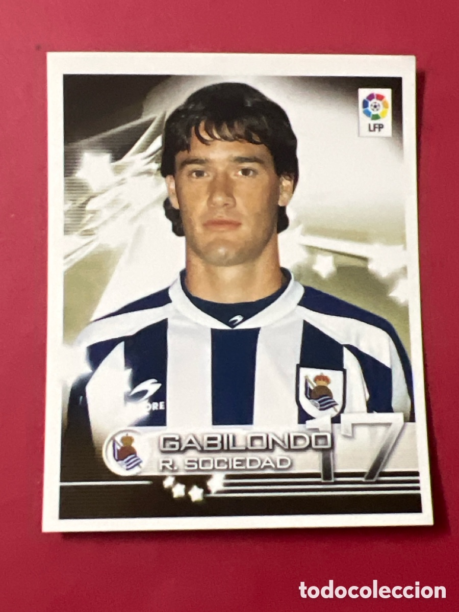 Cartes &agrave; collectionner de Football: C6524. 329 GABILONDO REAL SOCIEDAD PANINI 2002 2003 FUTBOL SUPERLIGA 02 03 - SIN PEGAR