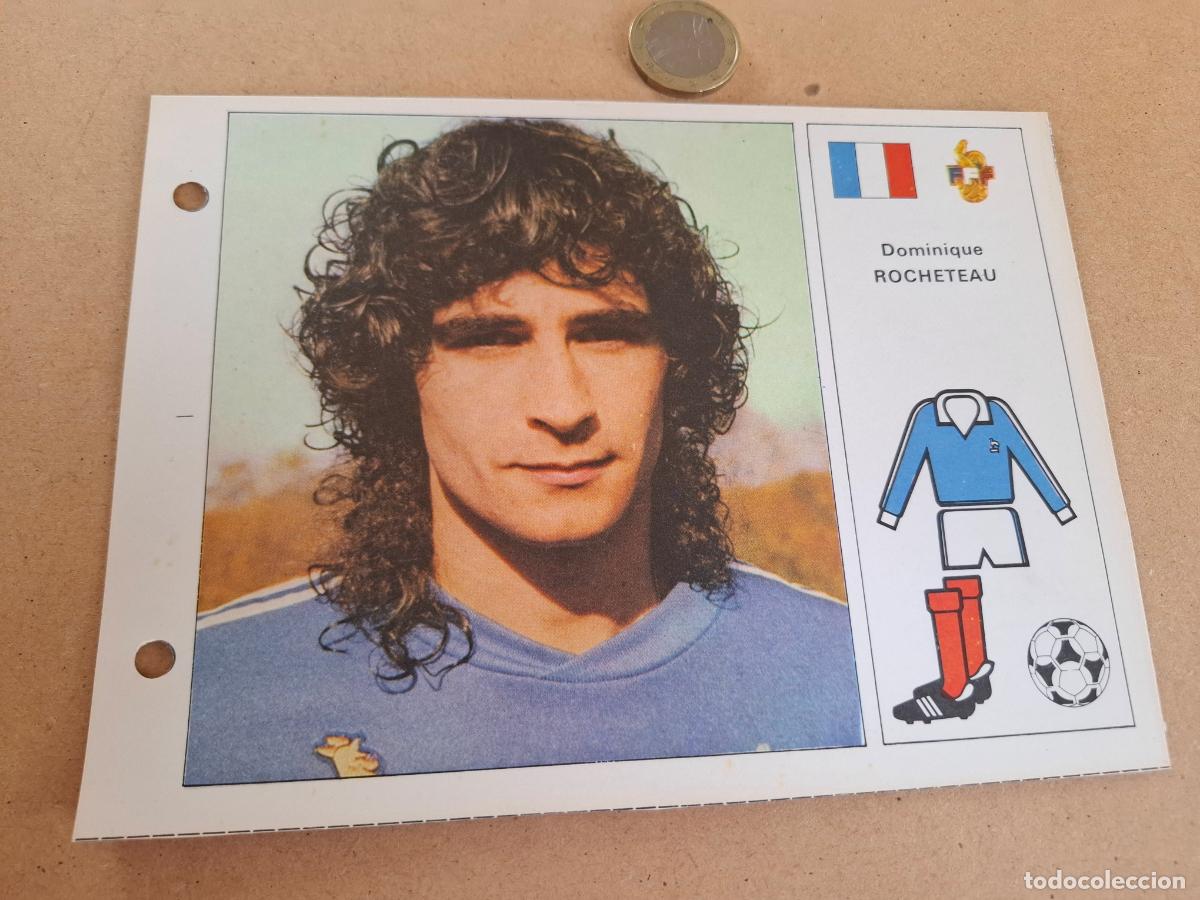 Cartes &agrave; collectionner de Football: ESTRELLAS DEL MUNDIAL 82 - BRUGUERA - FICHA 71 DOMINIQUE ROCHETEAU - FRANCIA / PSG