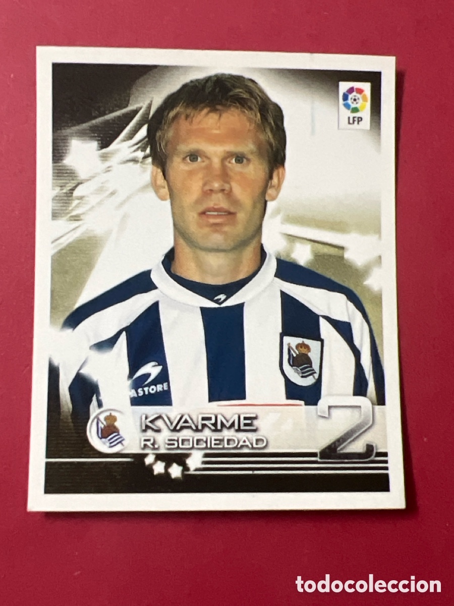 Figurine di Calcio: C6526. 326 KVARME REAL SOCIEDAD PANINI 2002 2003 FUTBOL SUPERLIGA 02 03 - SIN PEGAR