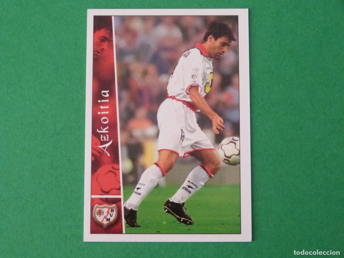 Figurine di Calcio: TRADING CARD FUTBOL AZKOITIA RAYO VALLECANO N&ordm; 282 FICHAS LIGA MUNDICROMO 2002-2003/02-03