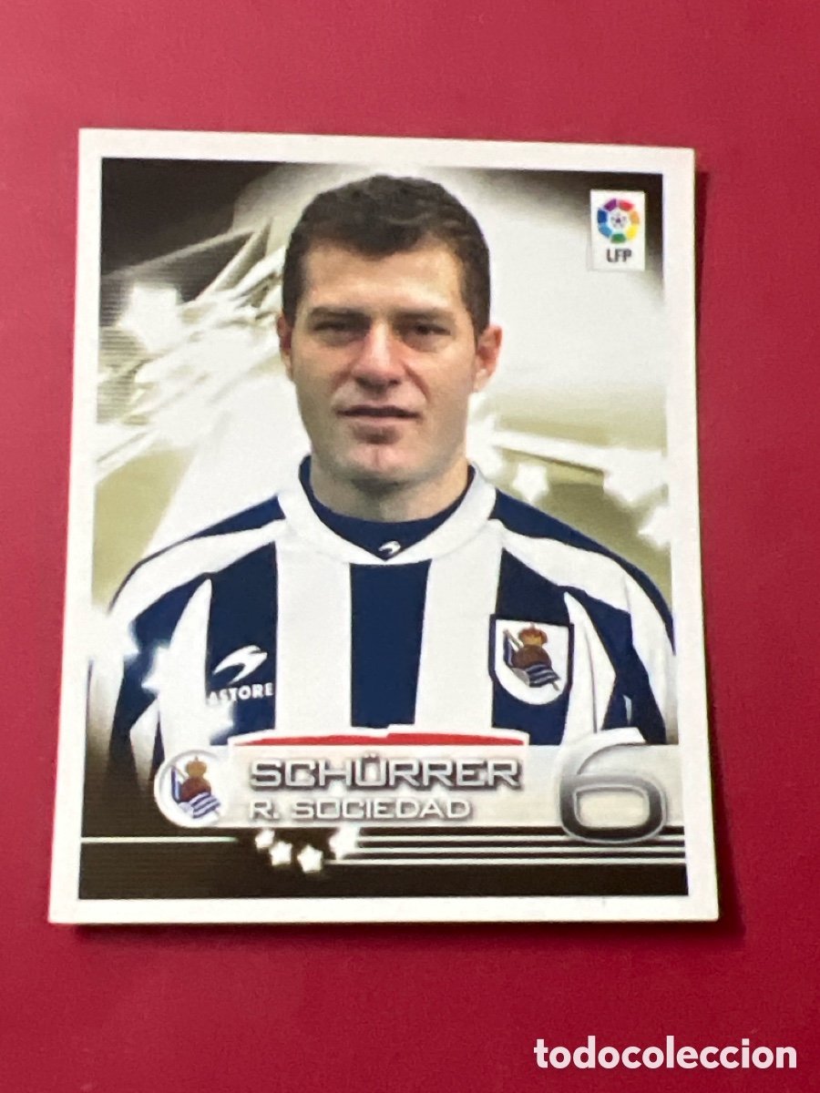 Figurine di Calcio: C6528. SUPERLIGA ESTRELLAS 2002 2003 PANINI N&ordm; 324 SCHURRER (REAL SOCIEDAD) CROMO NUNCA PEGADO 02 03
