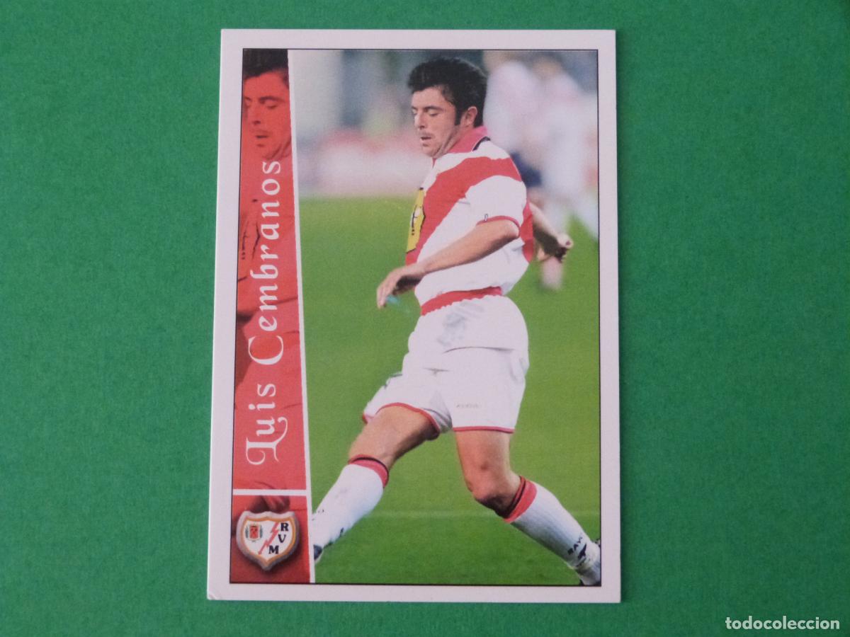 Figurine di Calcio: TRADING CARD FUTBOL LUIS CEMBRANOS RAYO VALLECANO N&ordm; 285 FICHAS LIGA MUNDICROMO 2002-2003/02-03