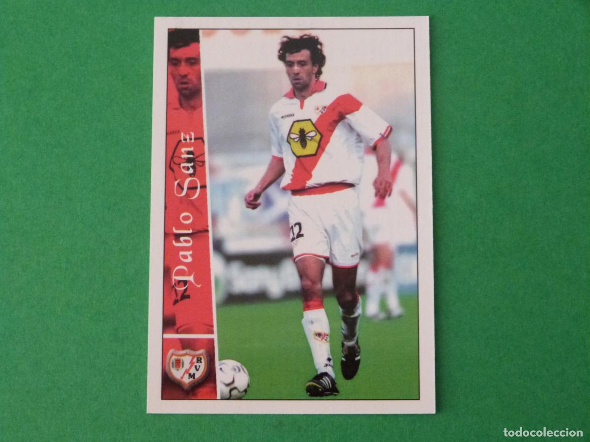 Figurine di Calcio: TRADING CARD FUTBOL PABLO SANZ RAYO VALLECANO N&ordm; 287 FICHAS LIGA MUNDICROMO 2002-2003/02-03