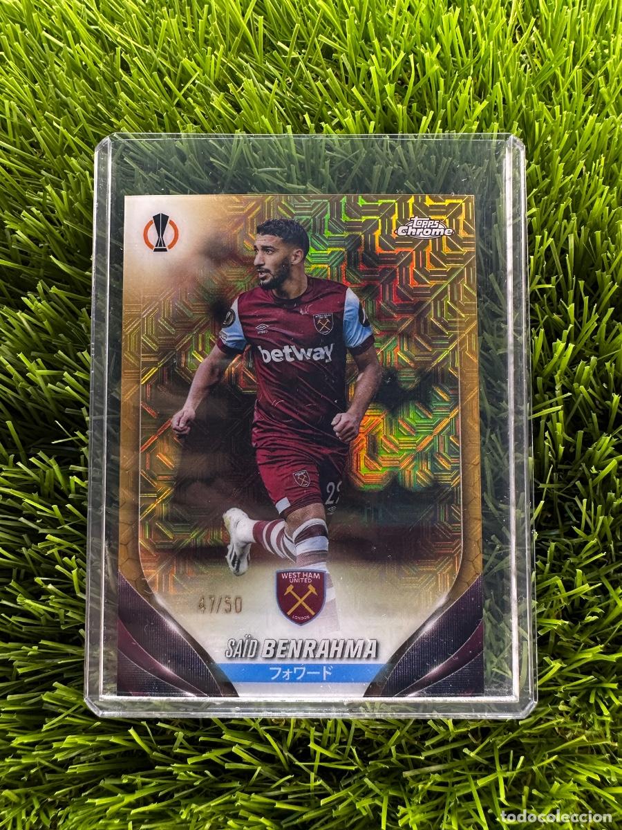 Cromos de Futebol: N&ordm; 103 Sa&iuml;d Benrahma Numerado 47/50 West Ham Unite Topps UEFA Clubs Competitions Japan Edition 23 24
