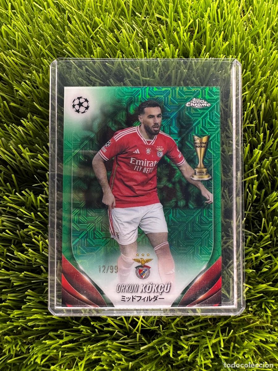 Cartes &agrave; collectionner de Football: N&ordm; 188 Orkun K&ouml;k&ccedil;u Numerado 12/99 SL Benfica Topps UEFA Clubs Competitions Japan Edition 23 24