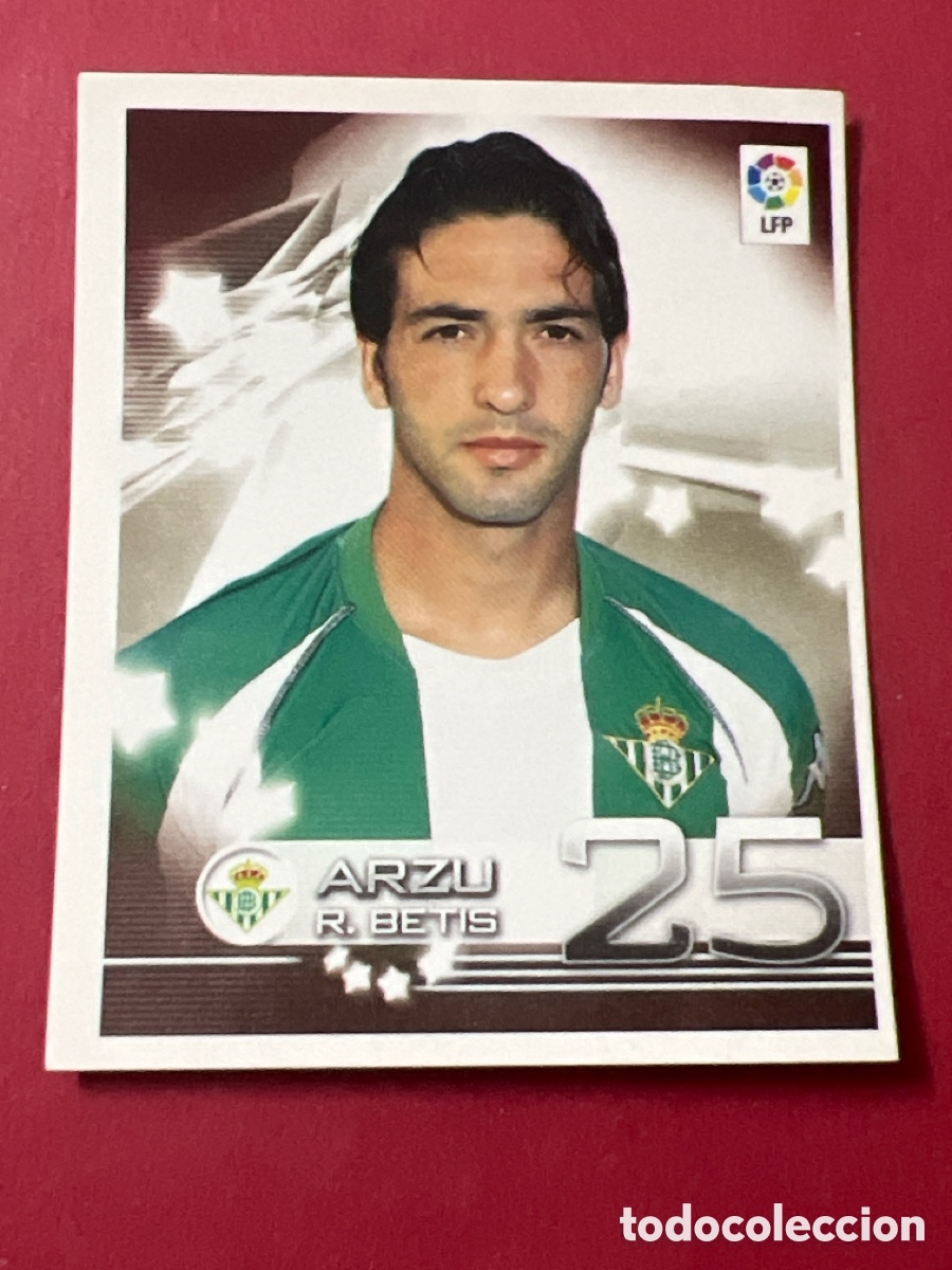 Fu&szlig;ball-Sticker: C6535. PANINI SUPERLIGA DE ESTRELLAS 2002 2003 LIGA 02 03 CROMO NUNCA PEGADO BETIS N&ordm; 124 ARZU
