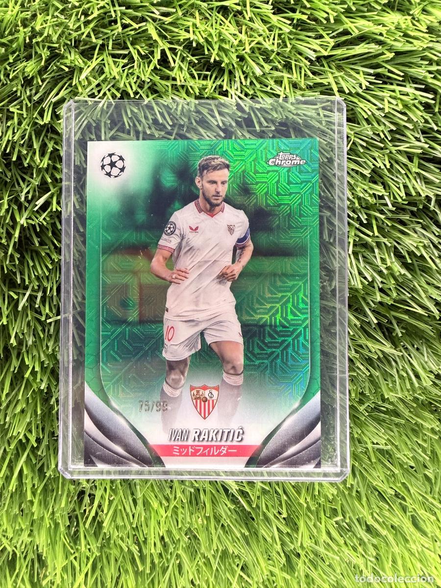 Fu&szlig;ball-Sticker: N&ordm; 137 Ivan Rakitic Numerado 75/99 Sevilla FC Topps UEFA Clubs Competitions Japan Edition 23 24