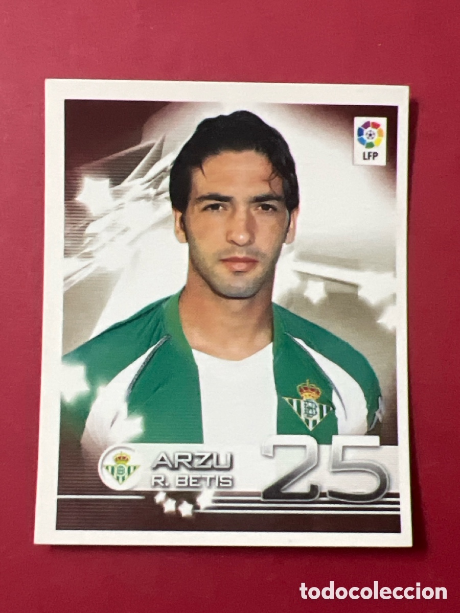 Fu&szlig;ball-Sticker: C6540. PANINI SUPERLIGA DE ESTRELLAS 2002 2003 LIGA 02 03 CROMO NUNCA PEGADO BETIS N&ordm; 124 ARZU