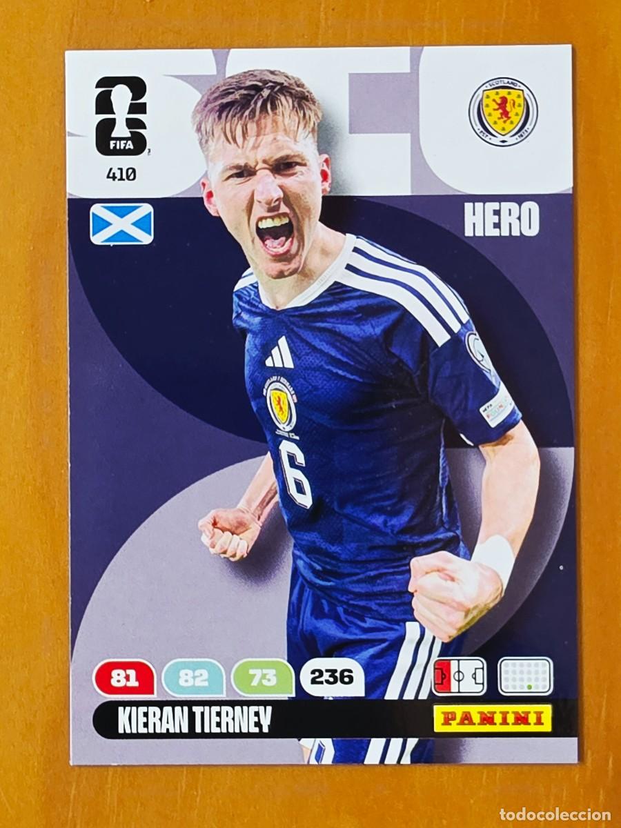 Fu&szlig;ball-Sticker: 410 Kieran Tierney, Hero, Escocia, Adrenalyn XL Fifa World Cup 2026 Mundial 26