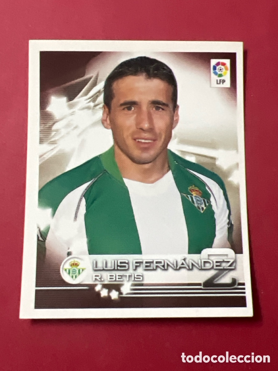 Cromos de F&uacute;tbol: C6542. SUPERLIGA ESTRELLAS 2002 2003 PANINI N&ordm; 122 LUIS FERNANDEZ (BETIS) CROMO NUNCA PEGADO 02 03