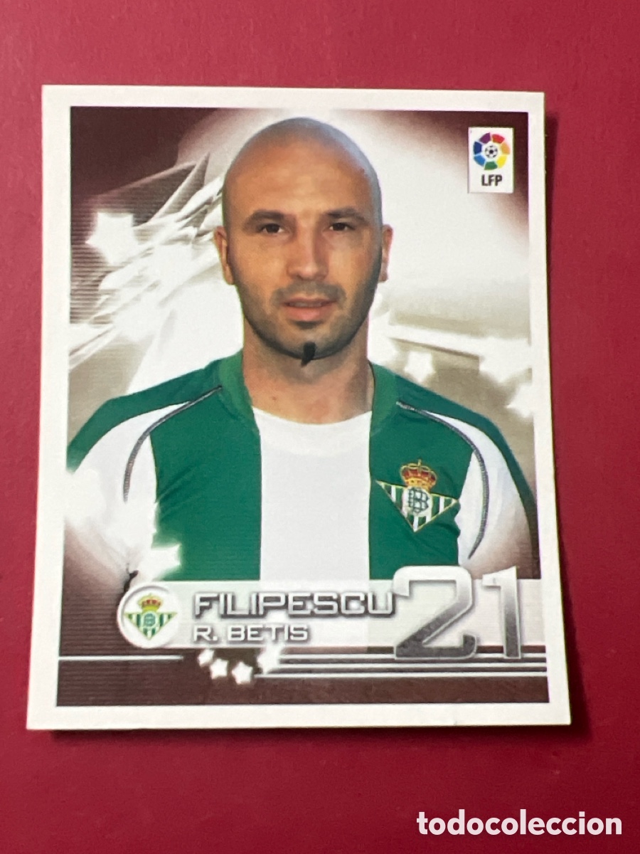Cromos de F&uacute;tbol: C6543. Betis - N&ordm; 121 Filipescu - Superliga 2002-2003, 02-03 - Panini - Nunca pegado